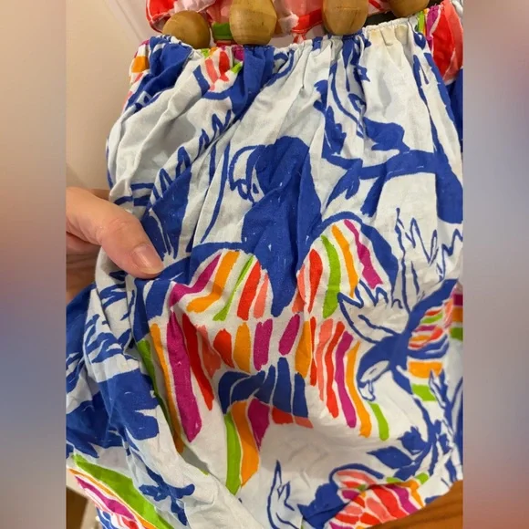 FARM RIO Embellished Cutout Printed Cotton-poplin Midi Dress - Size M - Picture 10 of 11